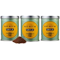 Café Saula Premium Ecológico 100% arábica molido - Pack 3 botes de 250 gr
